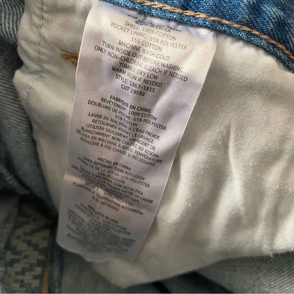 Current Elliott Women's Size 23 Blue Embroidered Side Button Fly Skinny Jeans - Picture 2 of 7